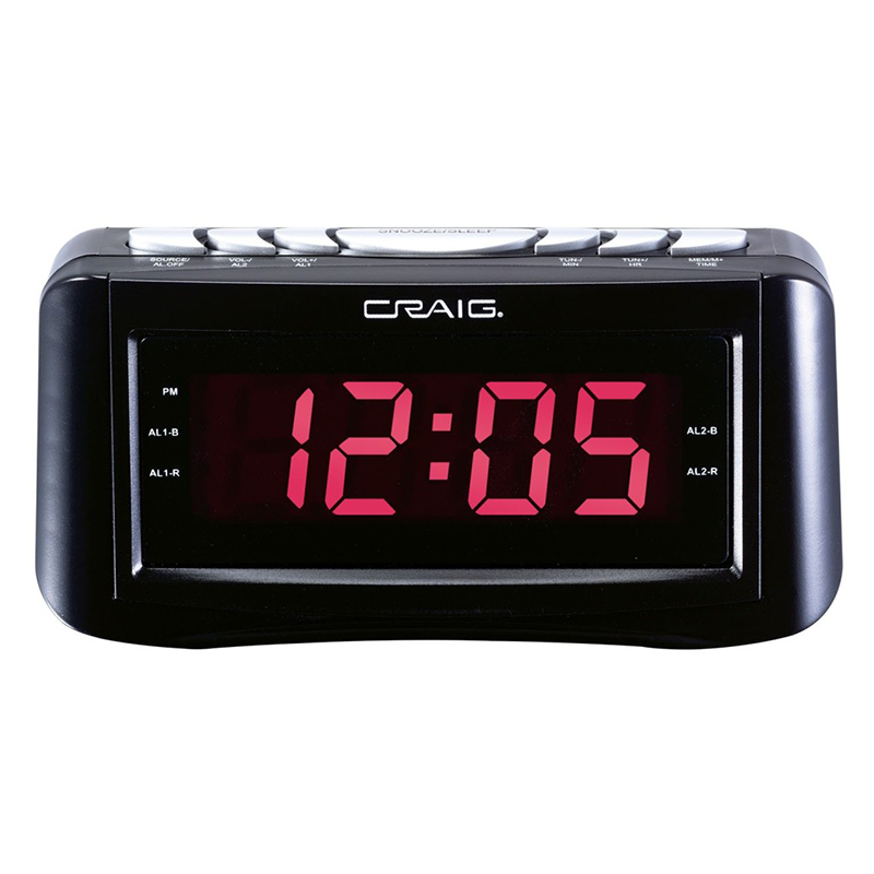 Dual Alarm Clock Radio with 0