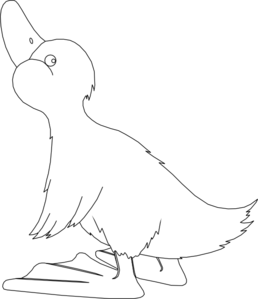 PNG Duck Black And White - 142205