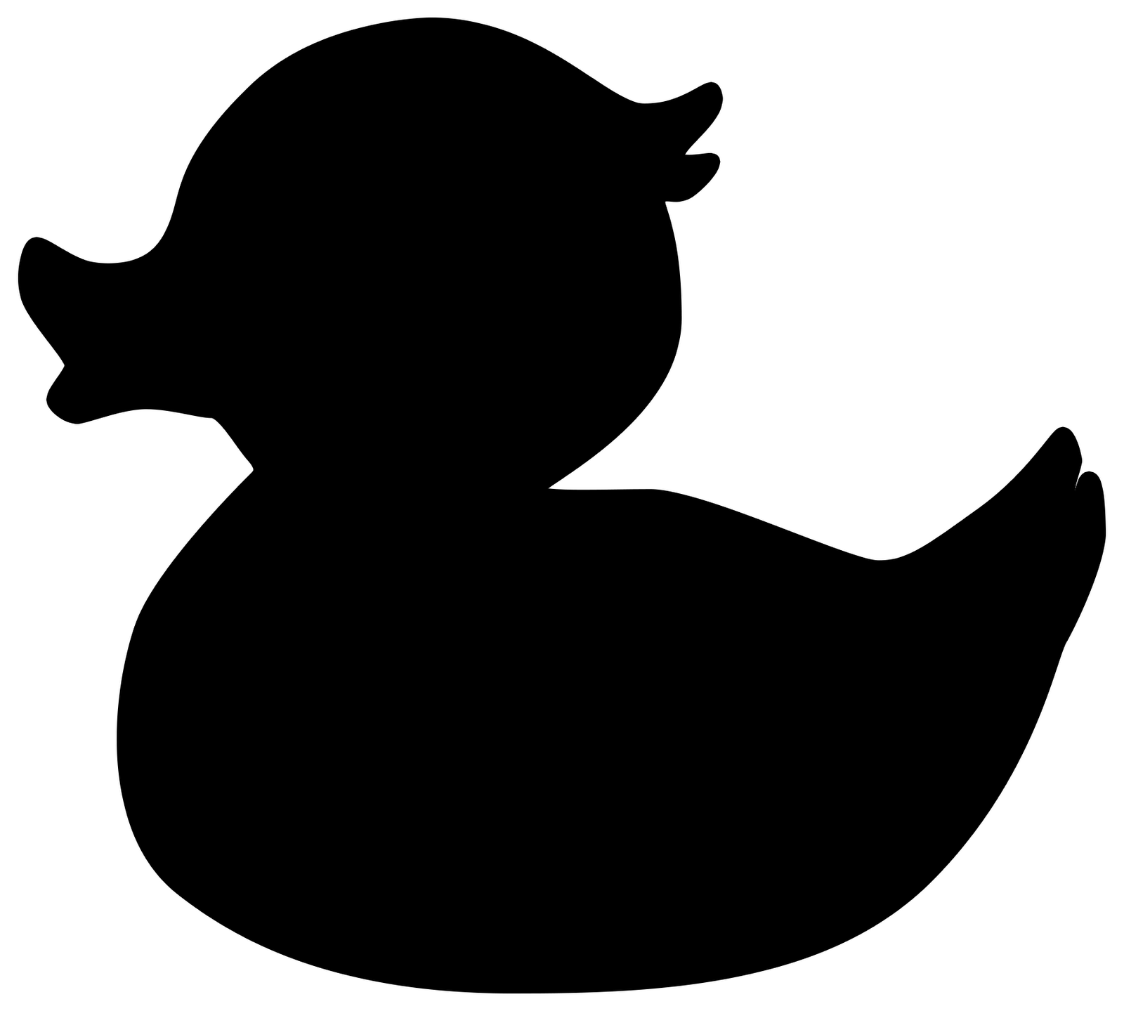 PNG Duck Black And White - 142210