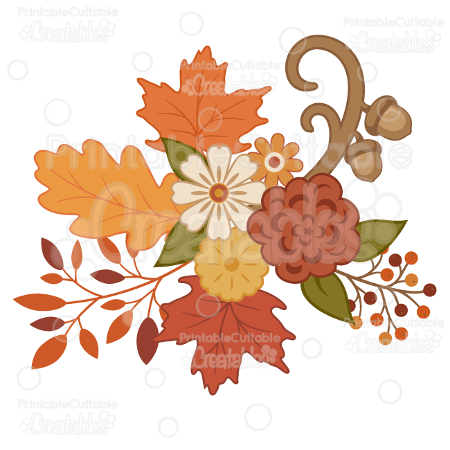 PNG Fall Flowers - 142895