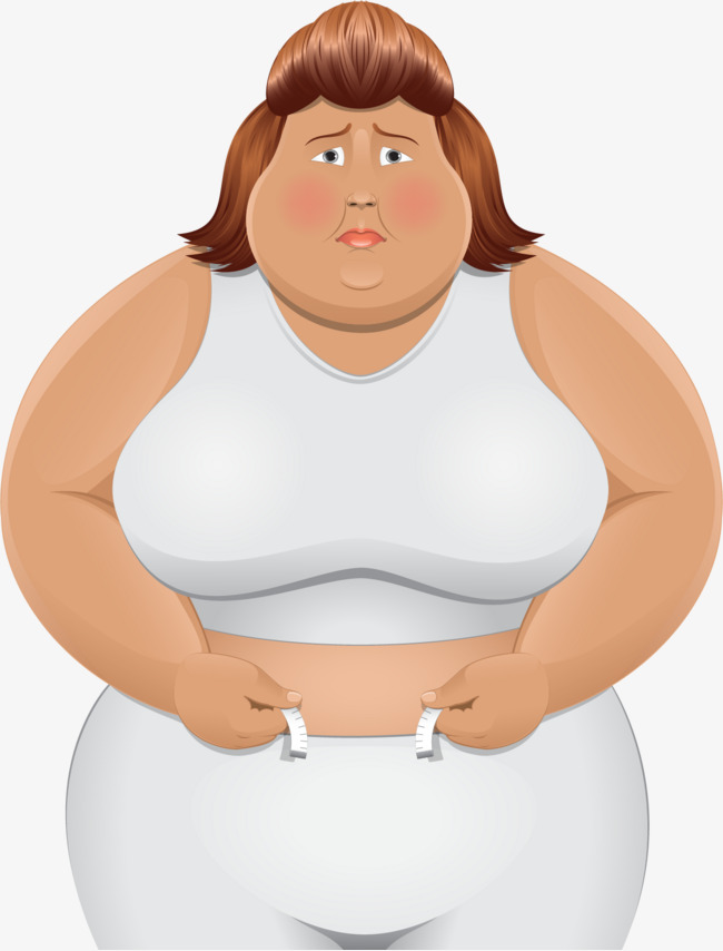 vector painted fat girl, Vect