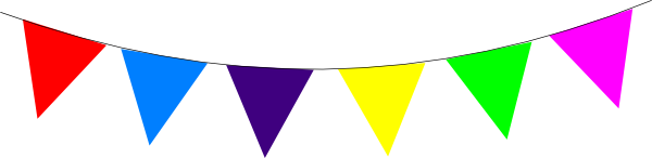 triangle flag banner clipart