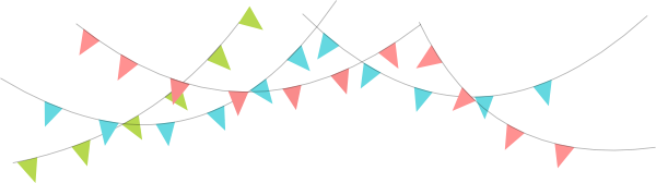 triangle flag banner clipart