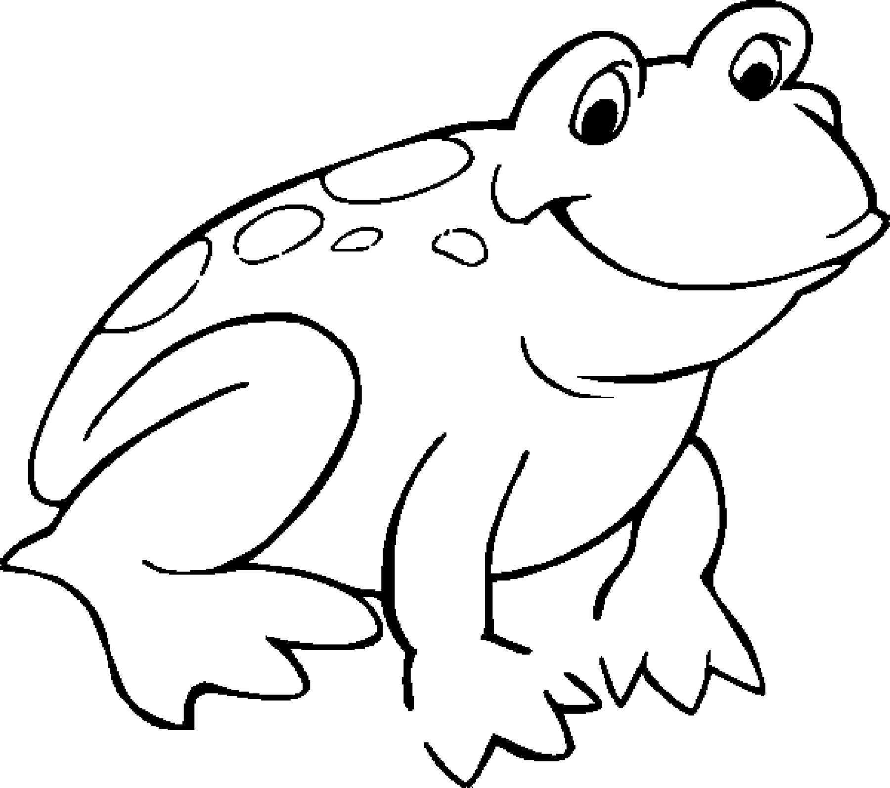 PNG Frog Black And White - 137742