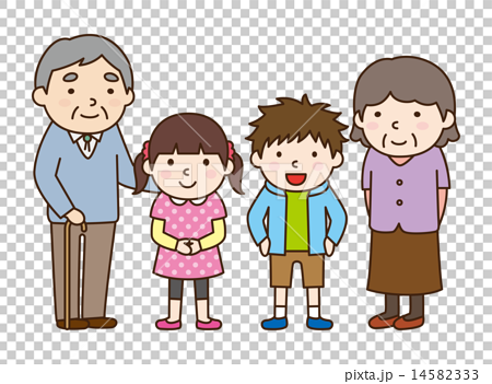 PNG Grandparents With Grandchildren - 50896