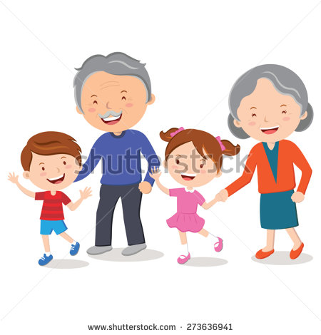 PNG Grandparents With Grandchildren - 50895