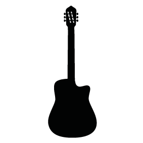 PNG Guitar Silhouette - 47442
