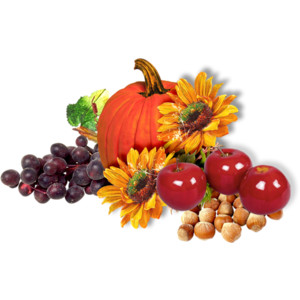 Autumn Harvest Basket PNG Cli
