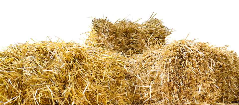 Straw, Straw Bales, Png, Isol