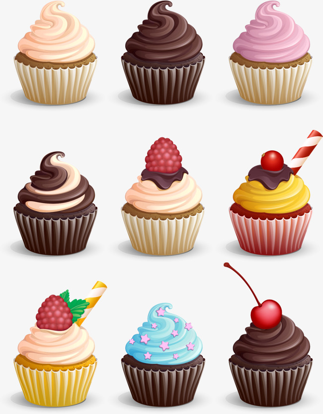 Nine cupcakes, Valentines Gif