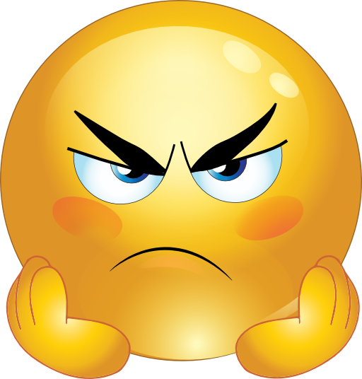 Emotions clipart grumpy face 