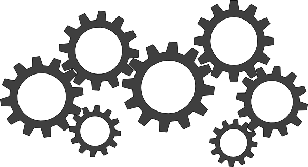 Gears clipart brown #4
