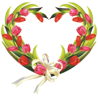 PNG HD Hearts And Flowers - 127958