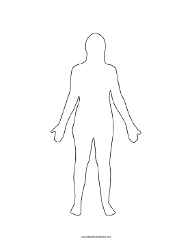 PNG HD Human Body Outline - 153868
