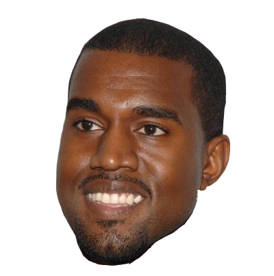 Angry Floating Kanye Head by 