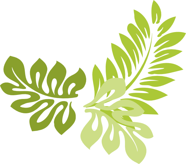 Jungle Leaf Template - Clipar