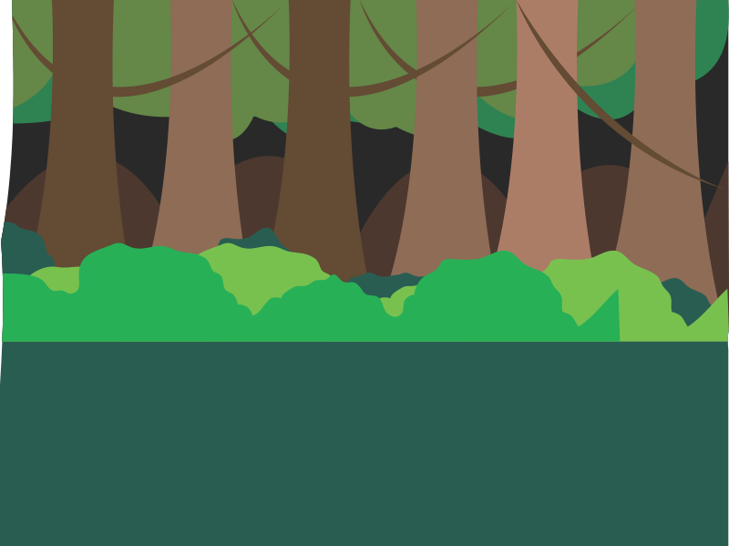 Forest scenes clipart