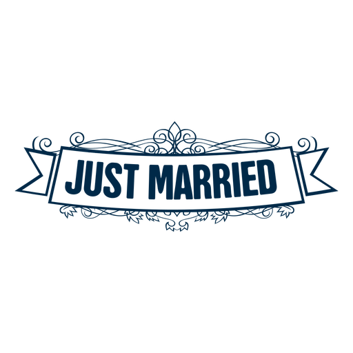 Just married wedding label 4 