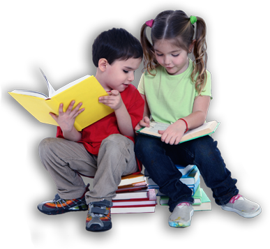 PNG Kids Reading-PlusPNG.com-