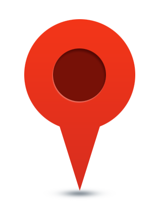 Location pointer round icon p