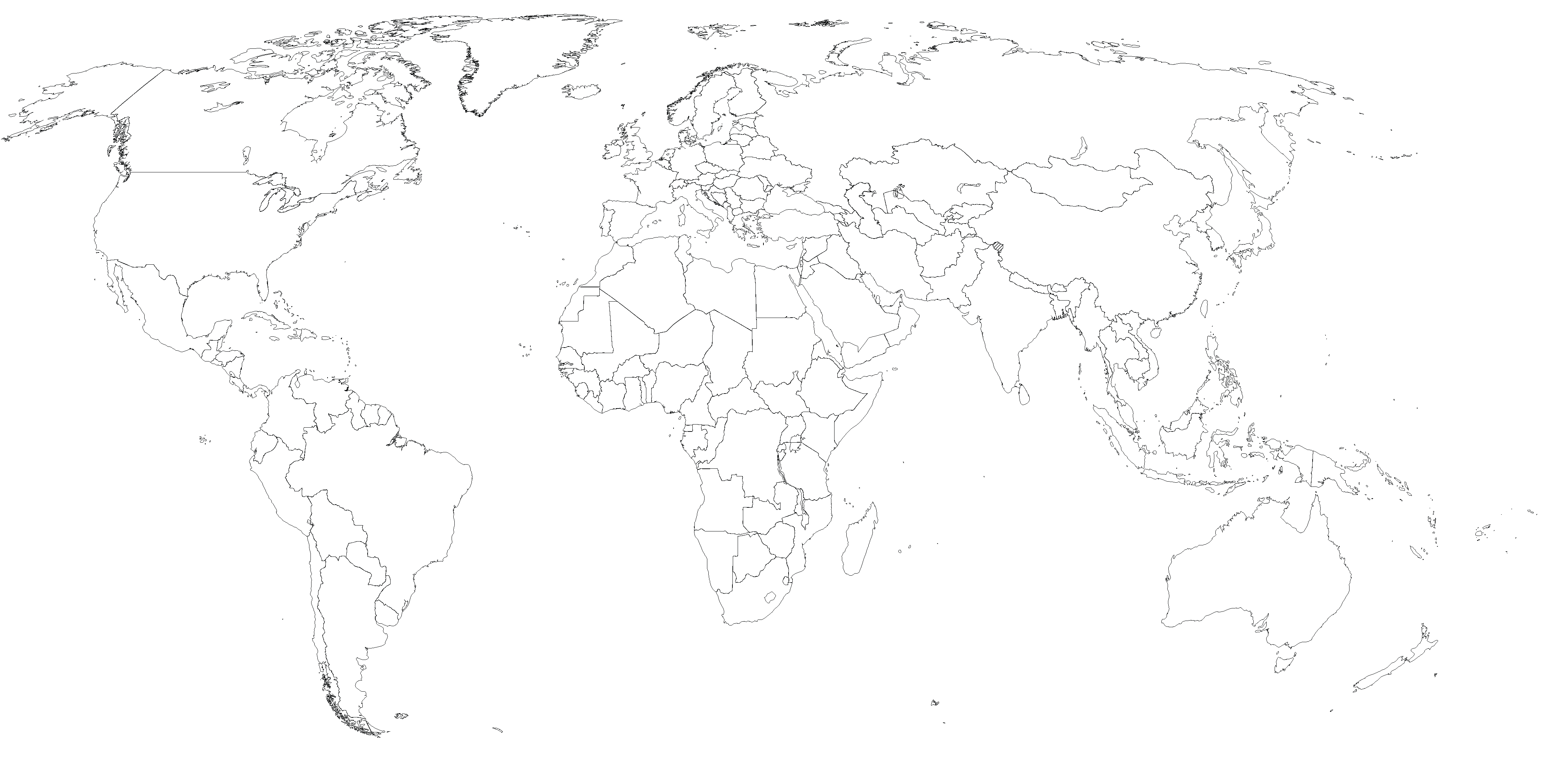 PNG Map Black And White - 79488