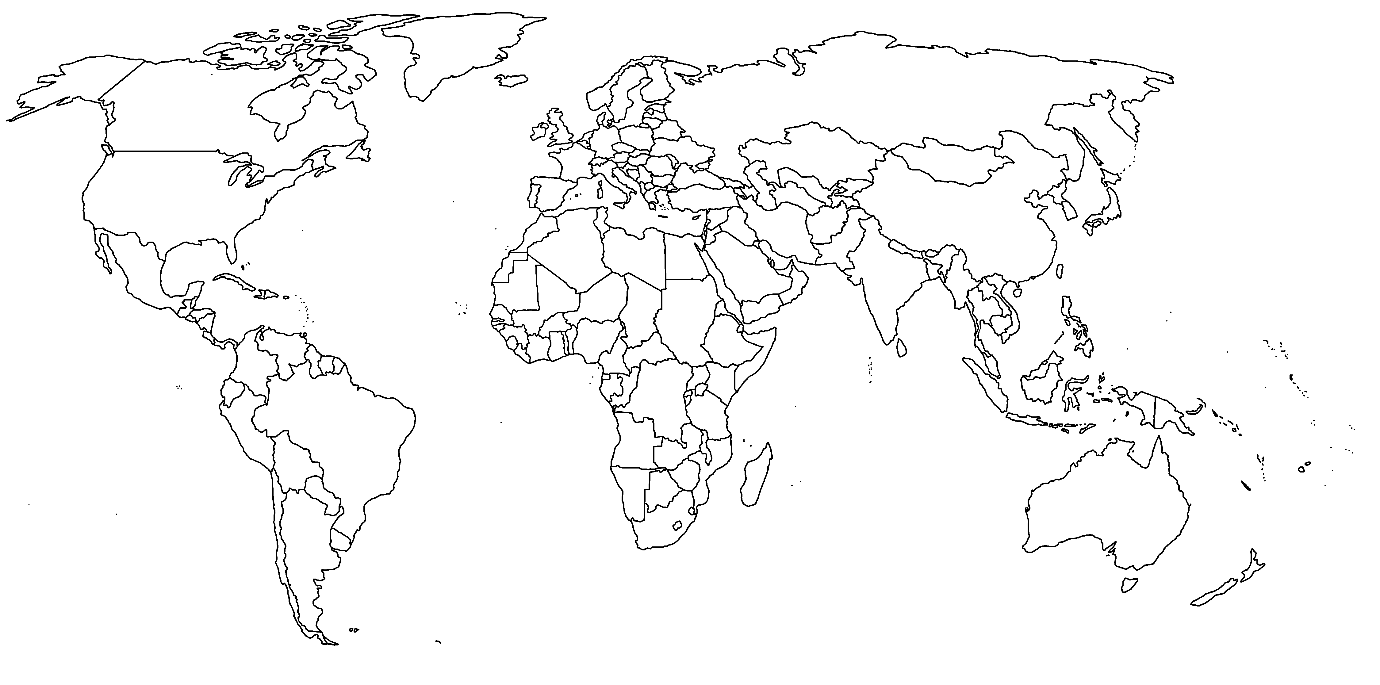 PNG Map Black And White - 79493