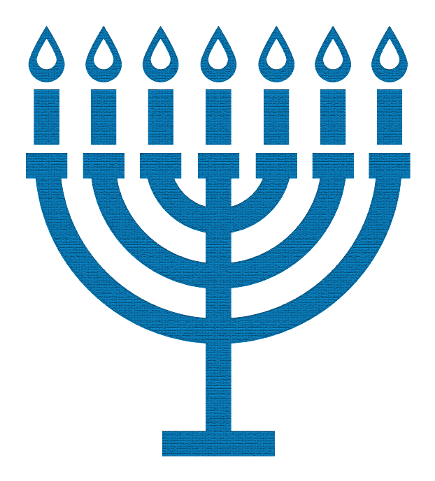 Messianic Menorah with a Graf