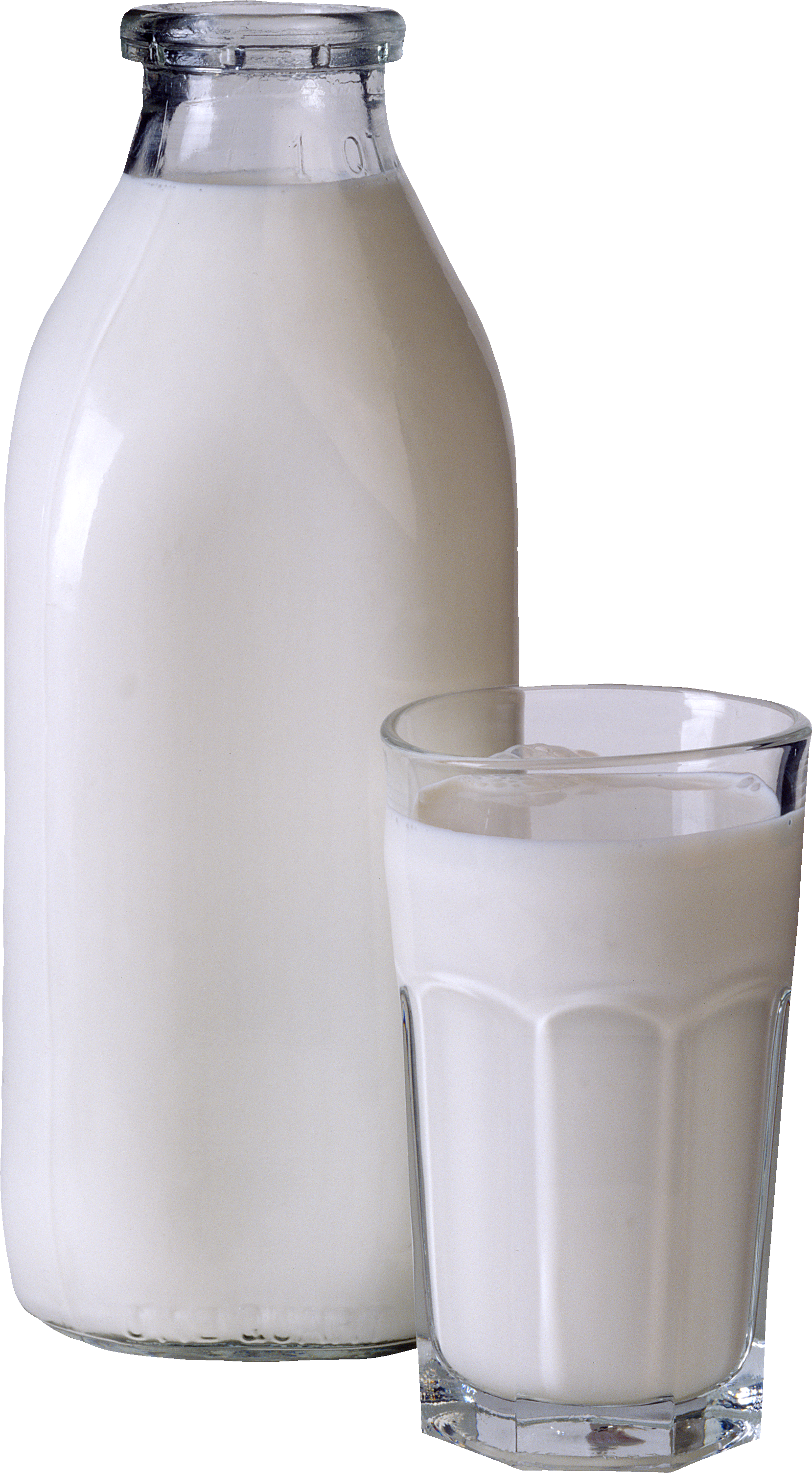 3D milk bottle, Vector, PSD, 