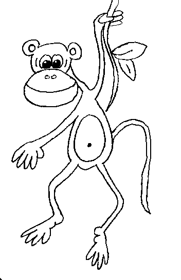 PNG Monkey Black And White - 42248