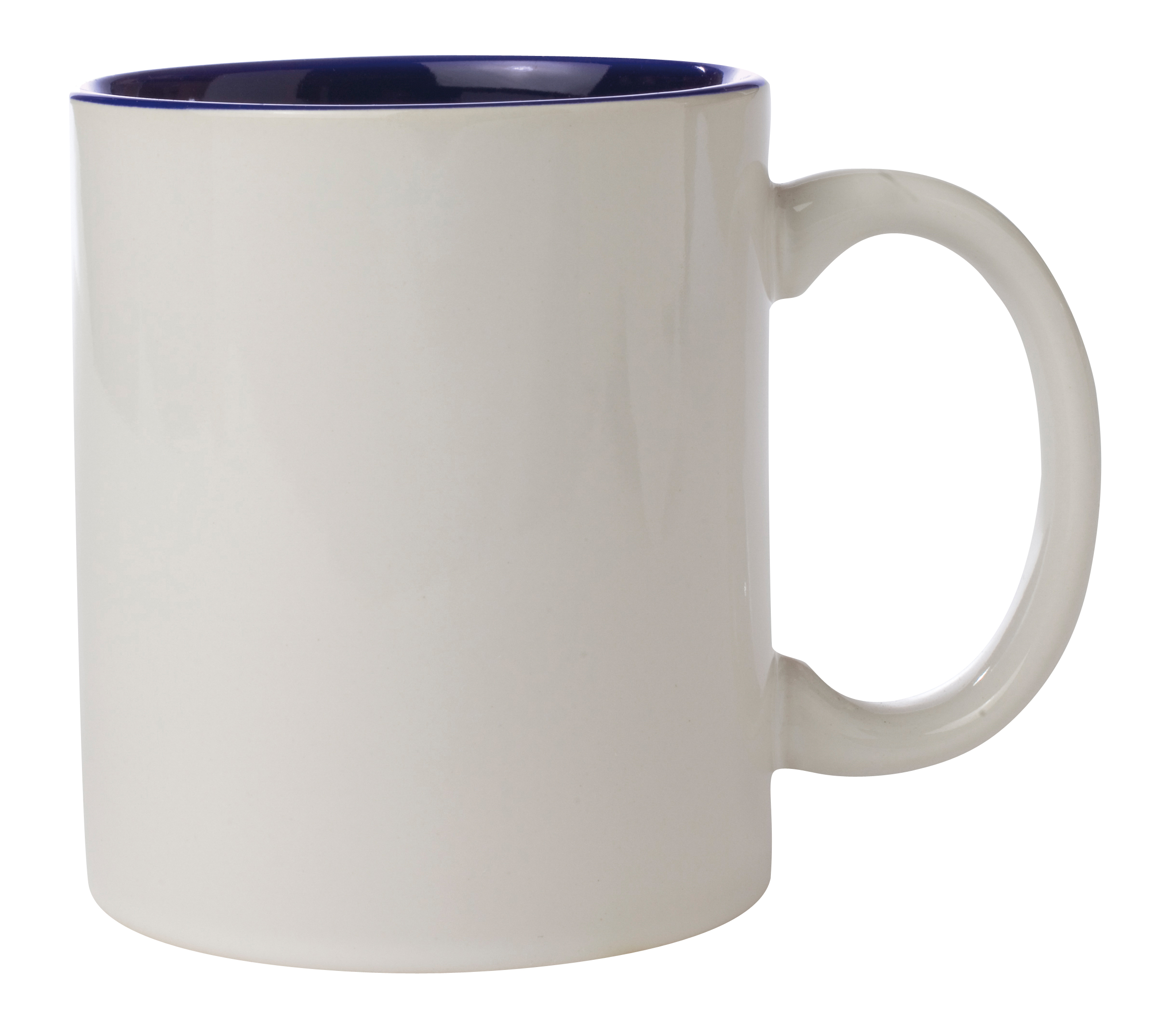 White Coffee Mug Png C-handle