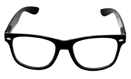 Black Nerd Glasses Big Clip A