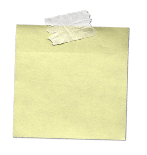 Post It Note Png Clipart Best