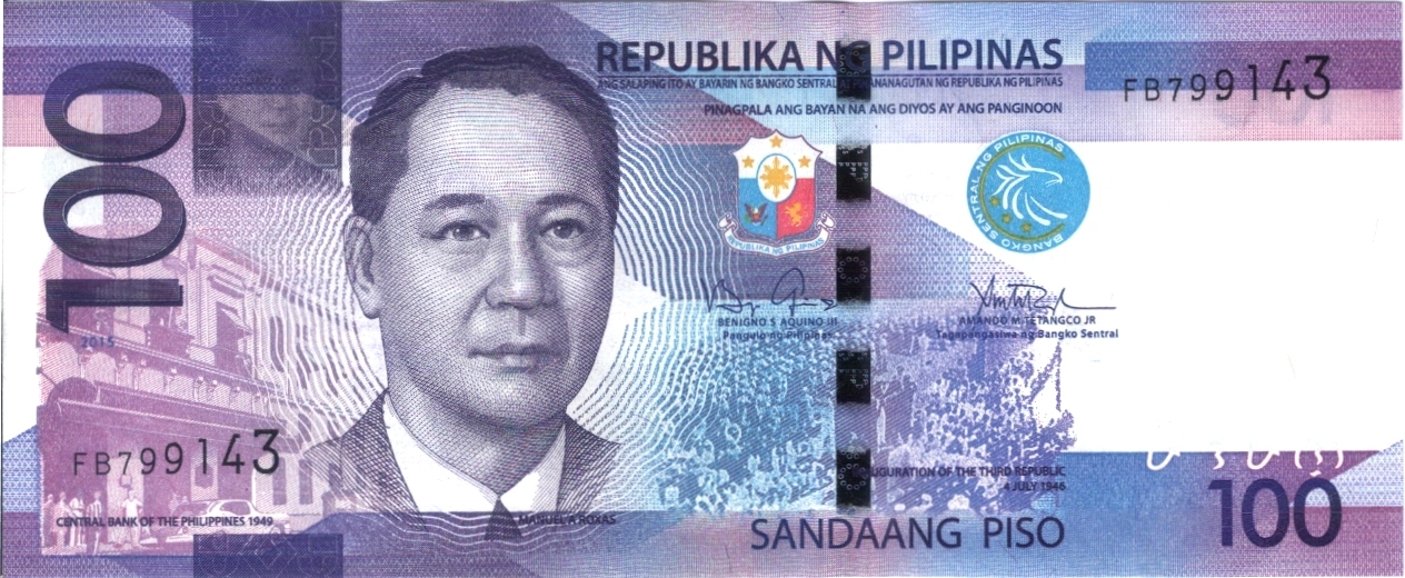 Philippines money isolated on