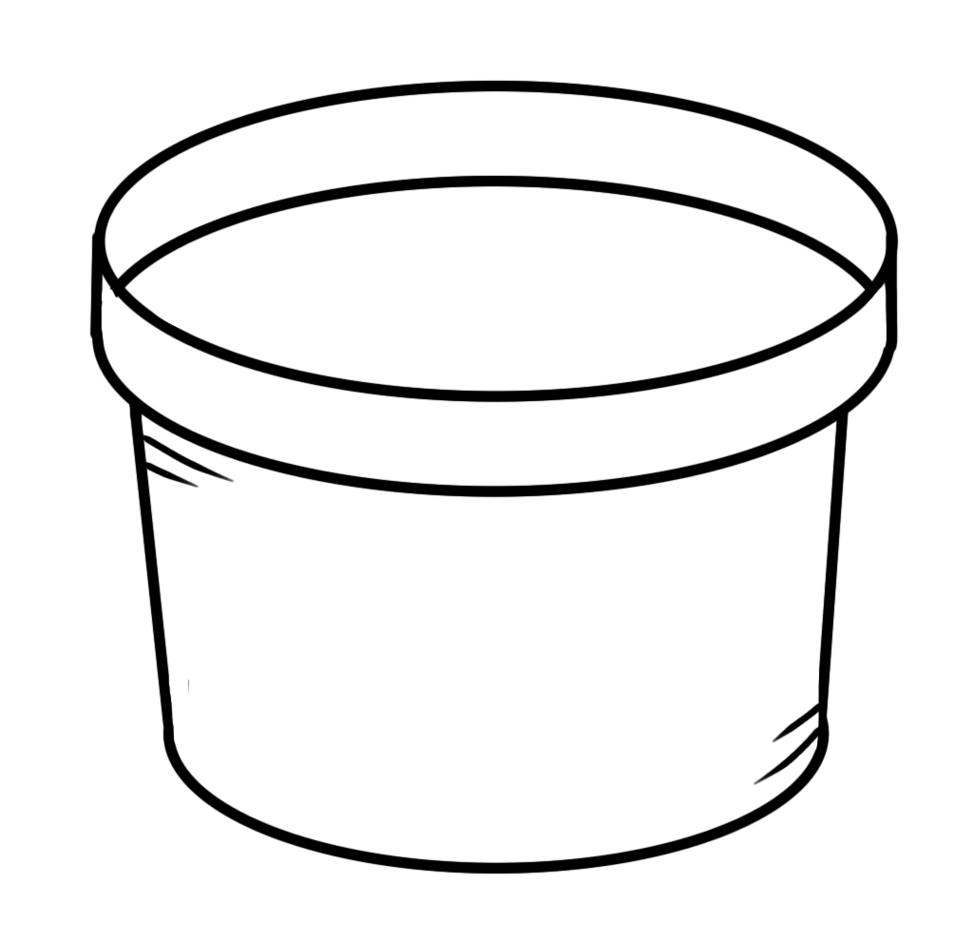 PNG Pot Black And White