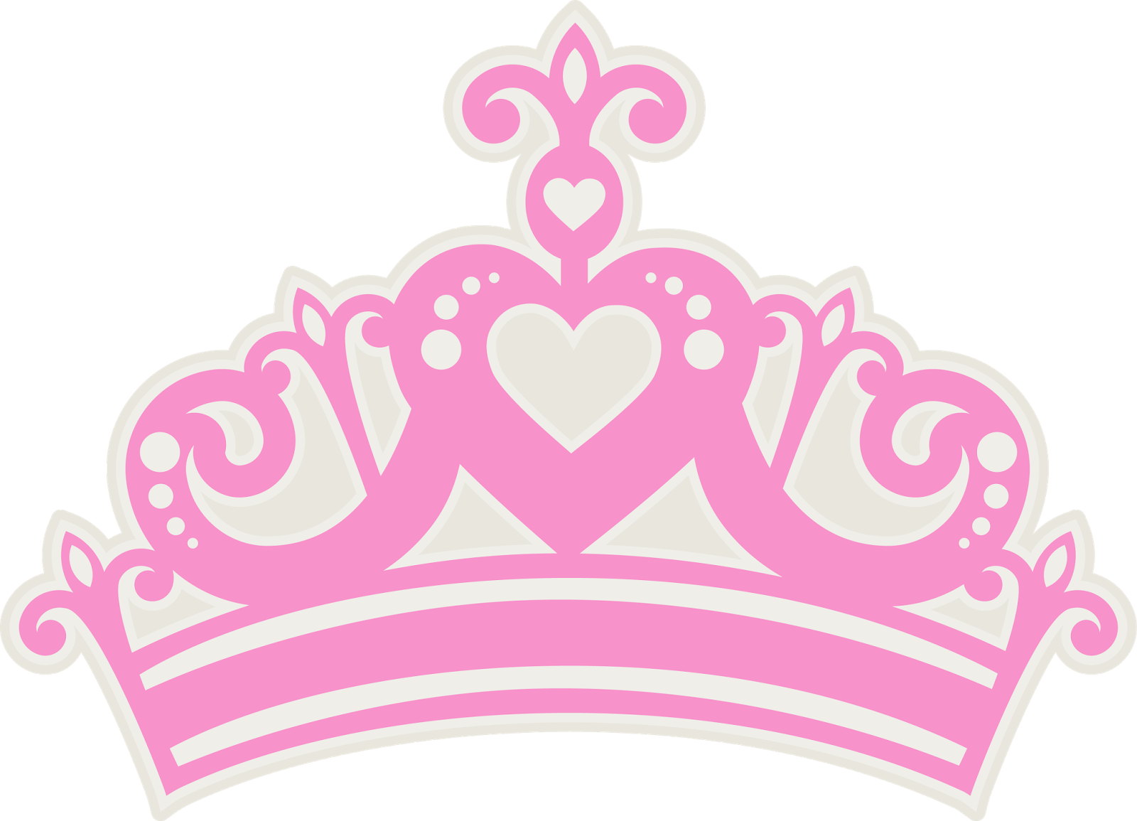 Cartoon princess crown vector