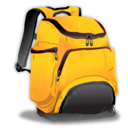 camping backpack clipart