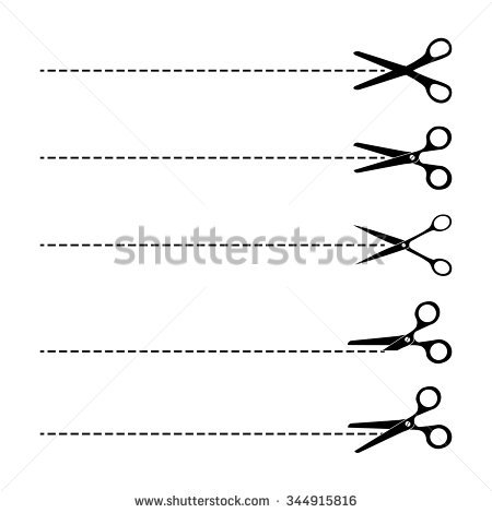 PNG Scissors Cutting Dotted Line - 87614