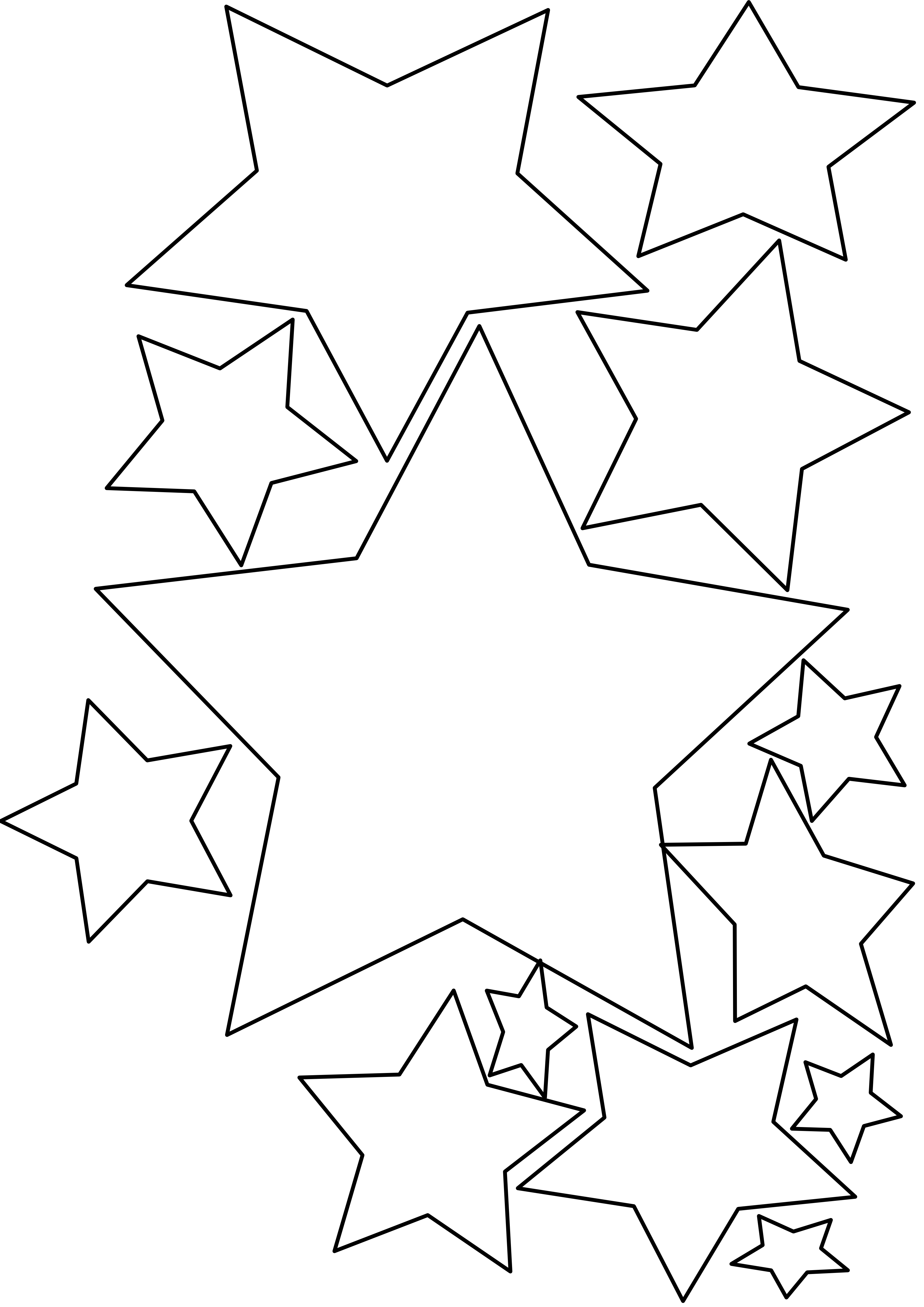 PNG Star Black And White - 60959