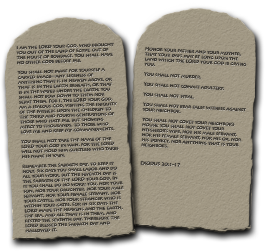 PNG Ten Commandments Tablets - 58999