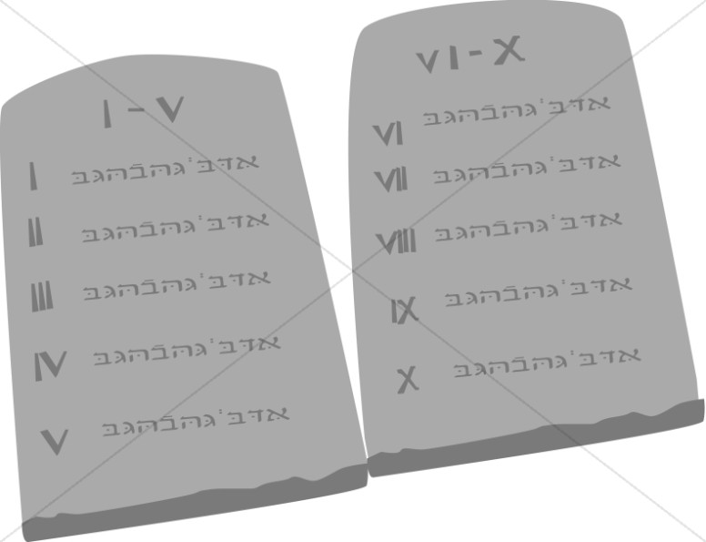 PNG Ten Commandments Tablets - 58996