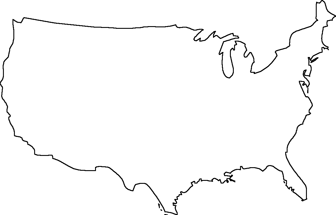 Us Map Outline Png 87 detaile