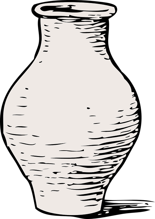 PNG Vase Black And White - 54992