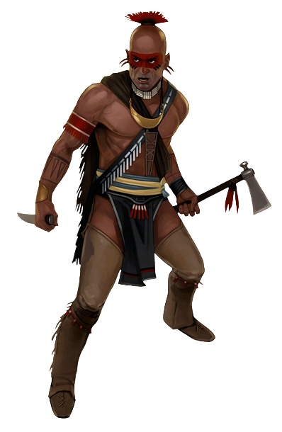 STOCK: Young Warrior PNG by l