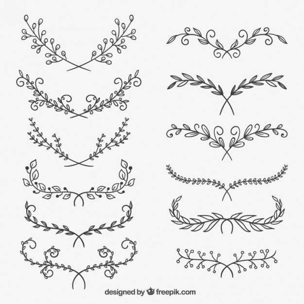PNG Wreath Black And White - 41086