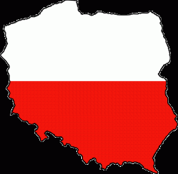 Poland Flag Map - Mapsof.Net 