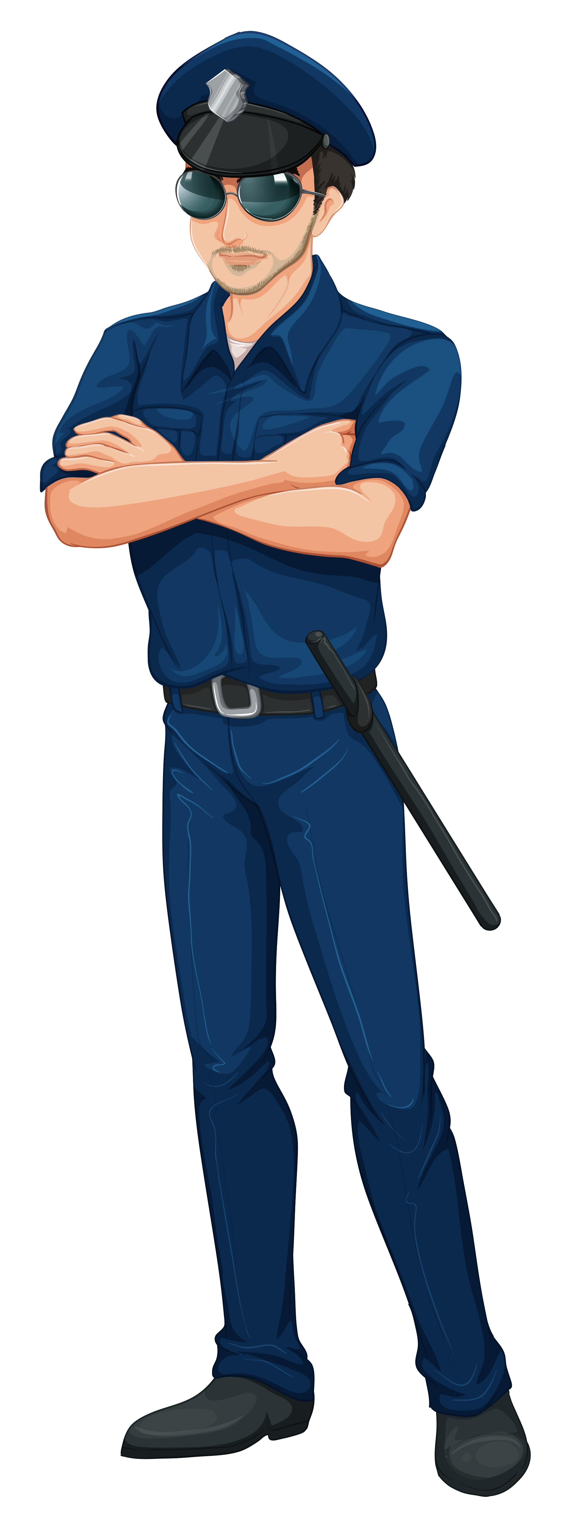 Clip art police officer unifo