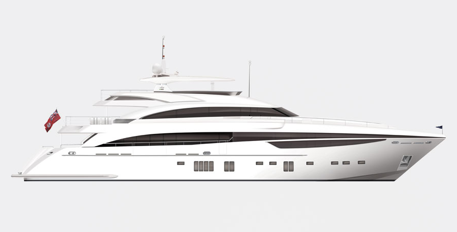 Princess 40M Yacht rendering 