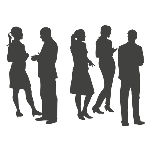 Professional group silhouette