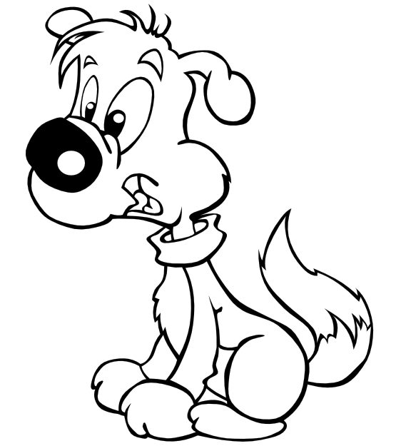 Pup PNG Black And White - 76557