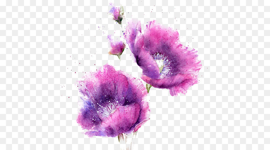 Purple And Pink Flowers PNG - 169856